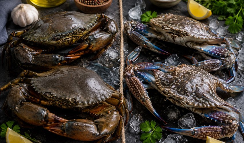 Mud Crab vs Blue Crab